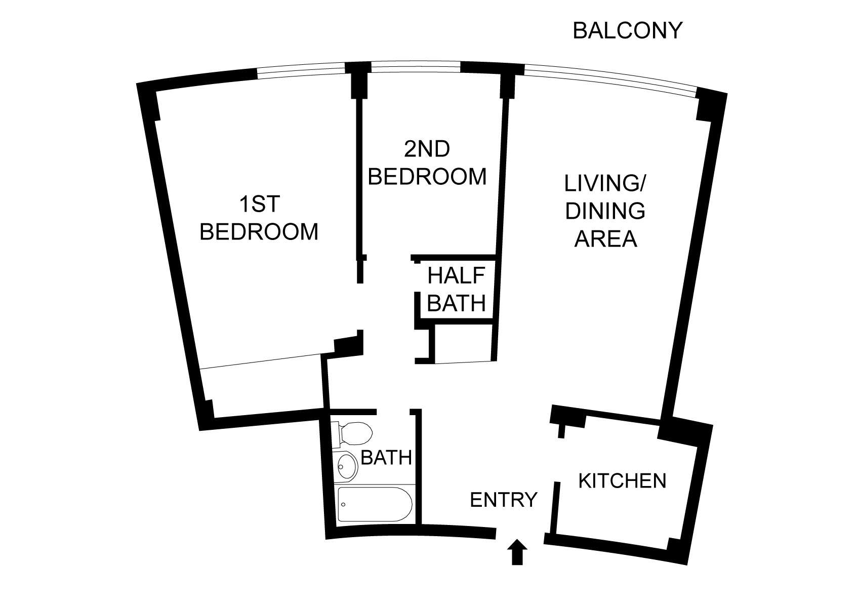 The Capitol - 3 Bedroom/2 Bath w/Den
